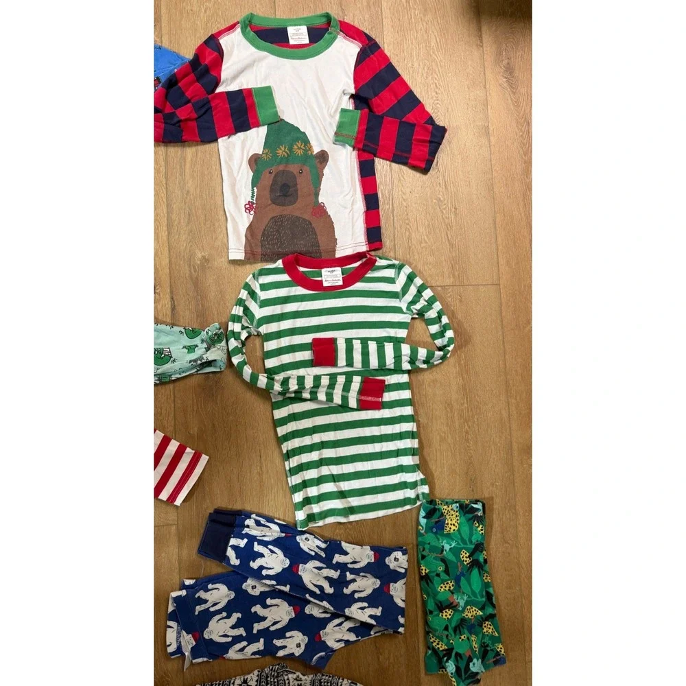 Hanna Andersson Pajamas Kids Size 10 Multicolor‎ Peanuts Marvel Holiday 8pc Lot